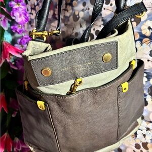 Marc by Marc Jacobs Black and Brown Shoulder Bag